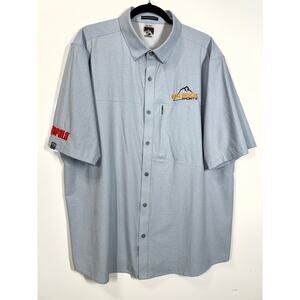 Storm Creek Button Down Short Sleeve Logos Vented Fishing Outdoors Men's 2XL